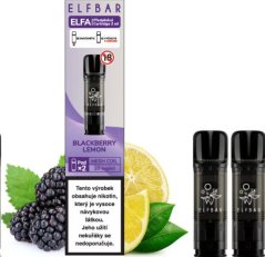 ELF BAR ELFA PODS CARTRIDGE 2PACK BLACKBERRY LEMON 20MG