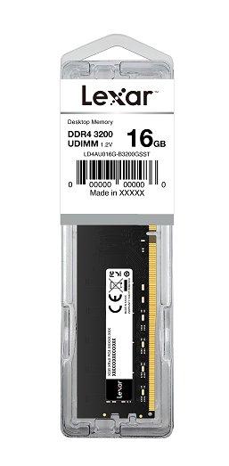 Lexar DDR4 16GB UDIMM 3200MHz, CL22 - Blister balení