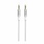 AUDIO KABEL SWISSTEN TEXTILE JACK (samec) / JACK (samec) 1,5 M BÍLÝ