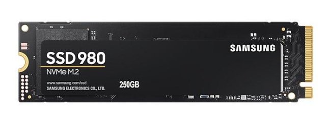 Samsung SSD 500GB 980 NVMe M.2 (ctení/zápis: 3100/2600MB/s)