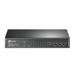 9-Port 10/100 Mbps Desktop Switch with 8-Port PoE+, 8× 10/100 Mbps PoE+ Ports, 1× 10/100 Mbps Non-PoE Ports, 802.3at/af