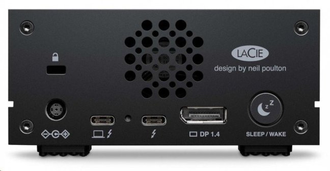 LaCie HDD Externí 1big Dock 3.5" 16TB - USB 3.0/Thunderbolt 3/SD card slot, Černá