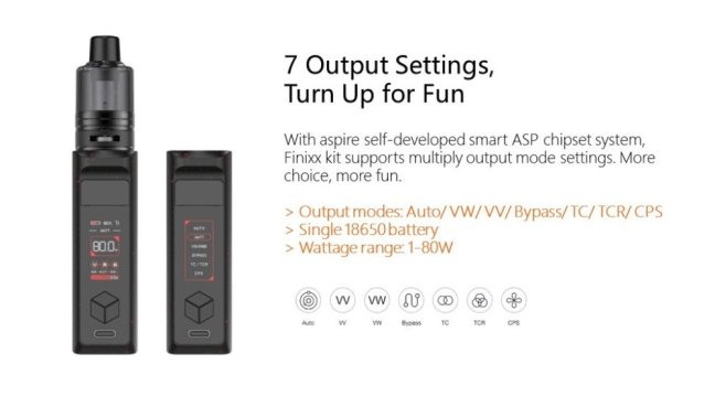 Aspire Finixx - Pod Grip Kit - 80W (Quicksilver)