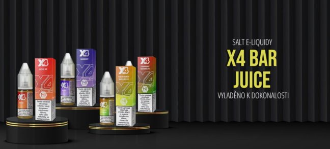 X4 Bar Juice Salt - E-liquid - Blueberry (Borůvka) - 20mg