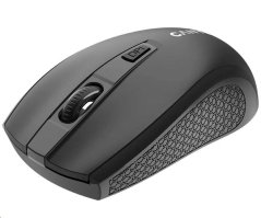 CANYON myš optická bezdrátová MW-7, nastavitelné rozlišení 800/1200/1600 dpi, 4 tl, USB dongle, 1xAA, černá
