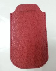 Pouzdro kožené slip red na LG GB115 85x50mm