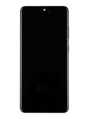 LCD display + Dotyk + Přední Kryt Samsung G988 Galaxy S20 Ultra Cosmic Black (Service Pack)