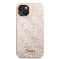 Guess PC/TPU 4G Metal Camera Outline Zadní Kryt pro iPhone 14 Plus Pink