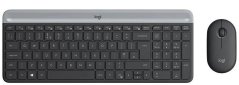 Logitech Slim Wireless Keyboard and Mouse Combo MK470-GRAPHITE-CZE-SKY-2.4GHZ-