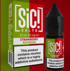 Sic!Salts - Salt e-liquid - Strawberry Rhubarb - 10ml - 10mg