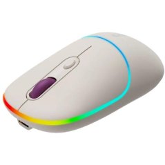 CANYON myš optická bezdrátová MW-22, RGB, 800/1200/1600 dpi, 4 tl, BT+2,4GHz, baterie 650mAh, rice