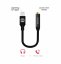 AUDIO ADAPTÉR SWISSTEN TEXTILE LIGHTNING /JACK(samice) 0,15 M ČERNÝ