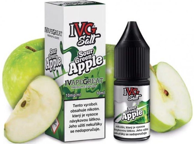 LIQUID IVG SALT SOUR GREEN APPLE 10ML - 20MG