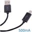 Univerzální USB-MICRO USB kabel 500mA Black