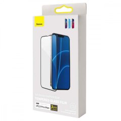 Baseus iPhone 13 Pro Max 0.3 mm Full-screen Full-glass Anti-blue light Tempered Glass (2pcs/pack+Pasting Artifact) Black