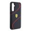 Ferrari PU Carbon Twist Zadní Kryt pro Samsung Galaxy S23 FE Black