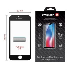 SKLO SWISSTEN ULTRA DURABLE 3D FULL GLUE GLASS APPLE IPHONE 6/6S ČERNÉ