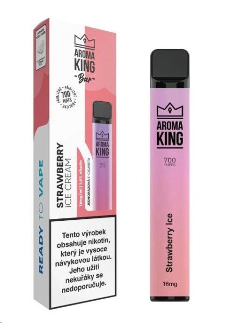 AROMA KING CLASSIC - STRAWBERRY ICE CREAM (OSVĚŽUJÍCÍ JAHODOVÁ ZMRZLINA) 16MG AROMA KING CLASSIC - STRAWBERRY ICE CREAM (OSVĚŽUJÍCÍ JAHODOVÁ ZMRZLINA) 16MG