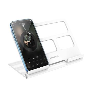 Borofone stojan na mobilní telefon a tablet Bílý