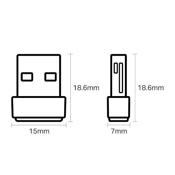 TP-LINK Wi-Fi USB adaptér Archer, Nano Size, 433Mbps/5GHz + 150Mbps/2.4GHz, USB 2.0