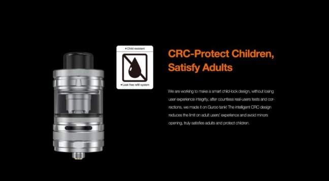 Aspire Guroo - Clearomizer - 5ml (Black)