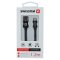 DATOVÝ KABEL SWISSTEN TEXTILE USB / LIGHTNING 1,2 M ČERNÝ