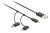 Opletený nabíjecí a datový kabel 3v1 USB-C, Lightning, MicroUSB