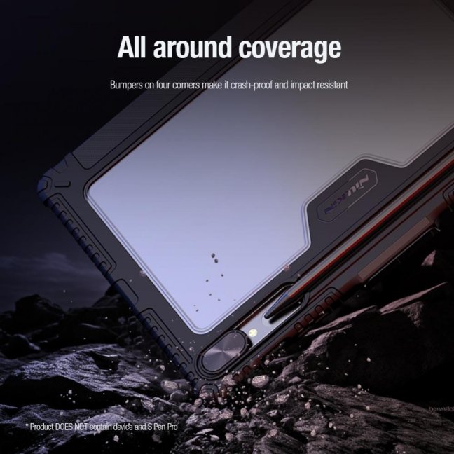 Nillkin Bumper PRO Protective Stand Case Multi-angle pro Samsung Galaxy Tab S9+ Sapphire Blue