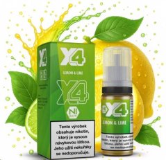 X4 Bar Juice Salt - E-liquid - Lemon and Lime (Citron a limetka) 10ml - 10mg
