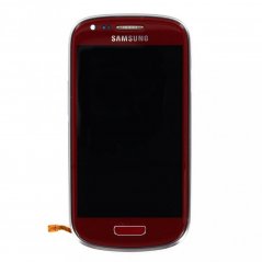 LCD display + Dotyk + Přední kryt Samsung i8190 Galaxy S3mini Red