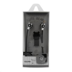 CASNI - sluchátka CS-179 s mikrofonem černá