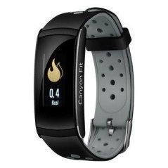 CANYON smart náramek, 0,96" barevný display, IP68, režim multisport, iOS a android, černo-šedá