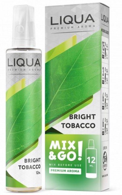PŘÍCHUŤ LIQUA MIX&GO 10ML BRIGHT TOBACCO