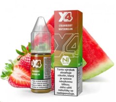 X4 Bar Juice Salt - E-liquid - Strawberry Watermelon (Jahoda a meloun) - 10mg