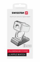 SWISSTEN HLINÍKOVÝ STOJÁNEK PRO APPLE WATCH STŘÍBRNÝ