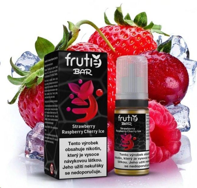 LIQUID FRUTIE BAR JUICE - CHLADIVÁ JAHODA, MALINA, TŘEŠEŇ (STRAWBERRY RASPBERRY CHERRY ICE) 10ML - 10MG