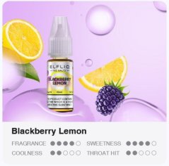 LIQUID ELFLIQ NIC SALT BLACKBERRY LEMON 10ML - 20MG