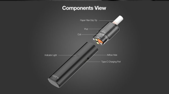 Aspire Vilter - Pod Kit - 450mAh (Champagne)
