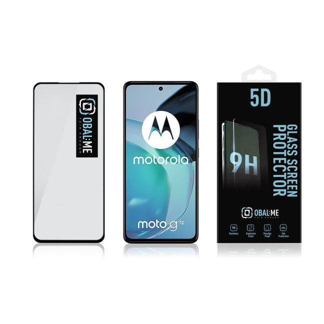OBAL:ME 5D Tvrzené Sklo pro Motorola G72 Black