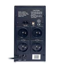 Eurocase záložní zdroj UPS Line Interactive (EA200LED), 1200VA/720W, USB - černá