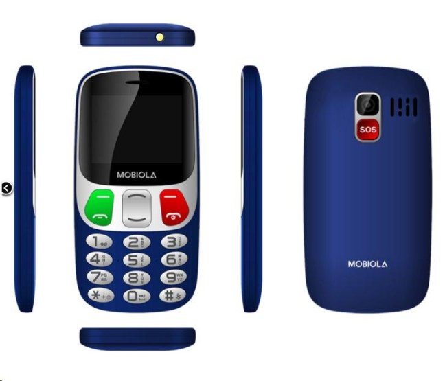 Mobiola MB800 Senior Dual SIM Blue CZ použité zboží