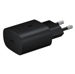 EP-TA800EBE Samsung USB-C 25W Cestovní nabíječka Black (OOB Bulk)