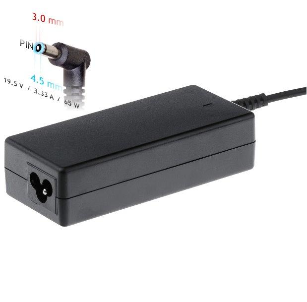 Akyga Nabíjecka na notebook 19.5V/3.33A 65W 4.5 x 3.0 mm + pin pro Dell