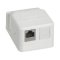 LEGRAND LINKEO C Zásuvkový nástenný neosazený povrchový box pro 2× RJ45, pro 1x nebo 2x keystone