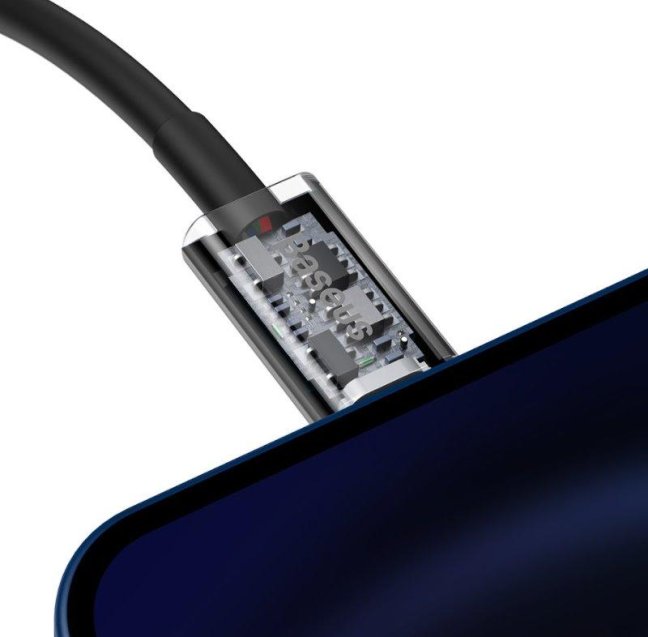 Baseus CATLYS-C01 Superior Fast Charging Datový Kabel USB-C to Lightning 20W 2m Black