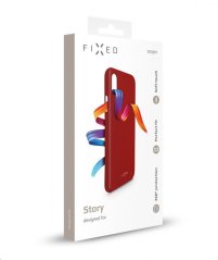 Kryt FIXED Story Redmi Note 9 Pro/9 Pro Max/Note 9S, červený