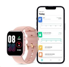 Contact iStyle chytré hodinky, 2,01'' IPS, BT5.3, IP68, růžová