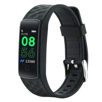 CANYON chytrý náramek, barevný 0,96" display, IP67, monitor tepu, režim Multi-sport, iOS a android, černá