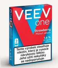VEEV ONE náplně Strawberry 1,6% 2x2ml (18 mg)