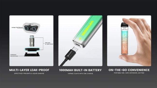 Dovpo Ayce Mini - Pod kit - 1000 mAh - Nacre Purple Red